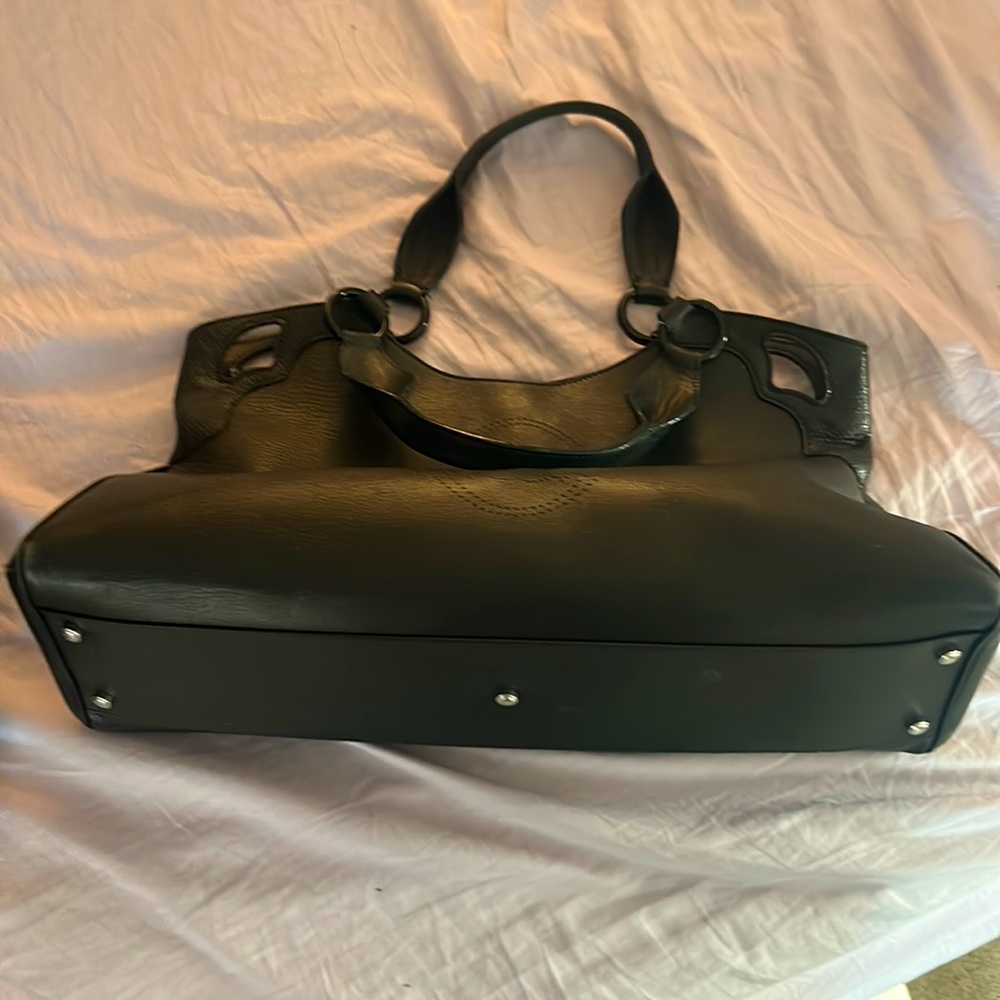 Marcello de Leather Shoulder Bag Black